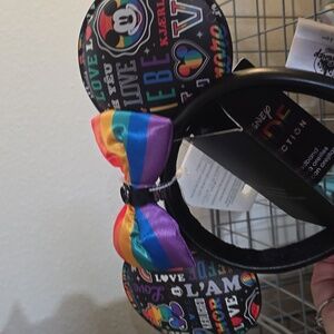 Disney Mickey love Minnie mouse ear Headband rainbow disneyland